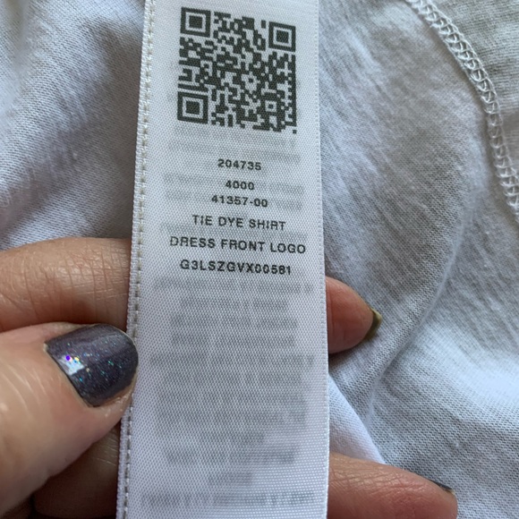 True Religion Tie Dye Shirt Dress front logo Large - Picture 7 of 10